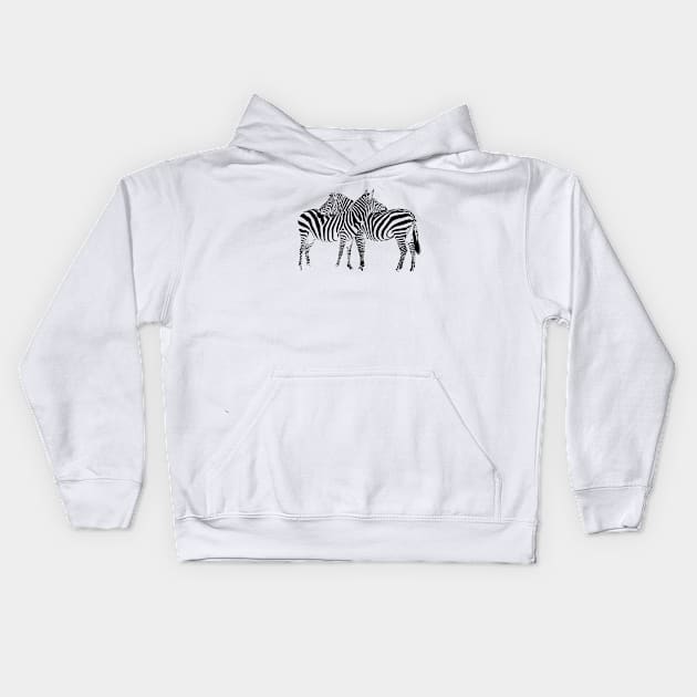 Zebra Kids Hoodie by sibosssr